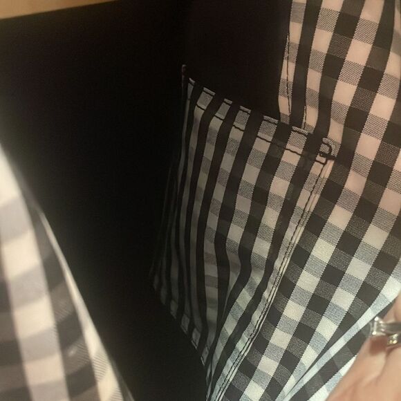 Burberry Black & White Gingham Technical Wool Loop-back Car Coat, NWT - Picture 15 of 15